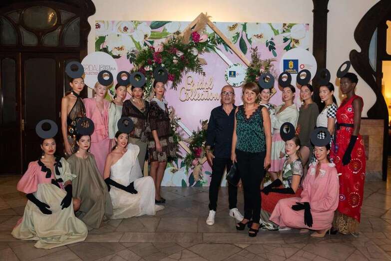 Modelos que participaron este jueves en la pasalera Gran Canaria Colección Bridal (Foto TA)